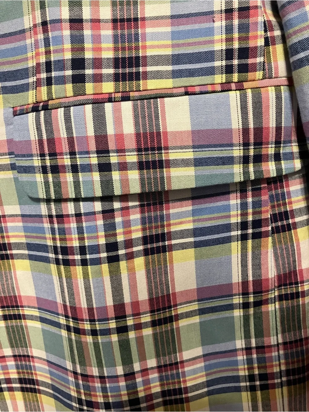 crown & ivy 46S Multicolor Plaid Blazer in Blue, Green, Red